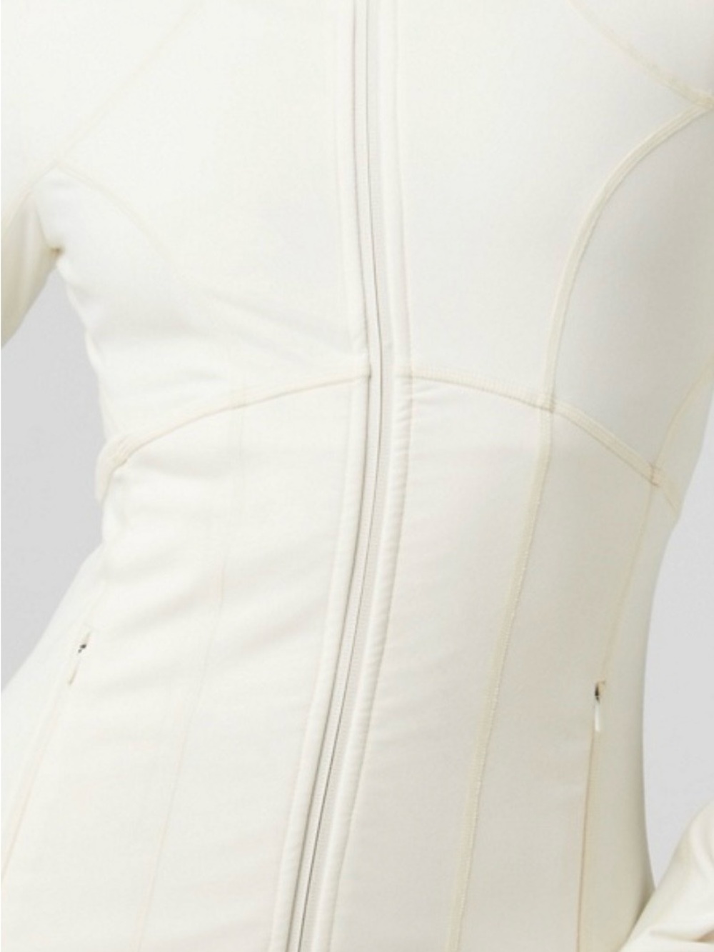 Women’s Cream Zip-Front Jacket color bone